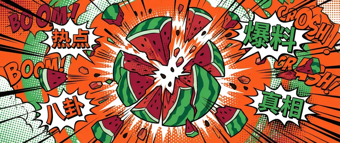 吃瓜视频 今日头瓜爆炸漫画横幅